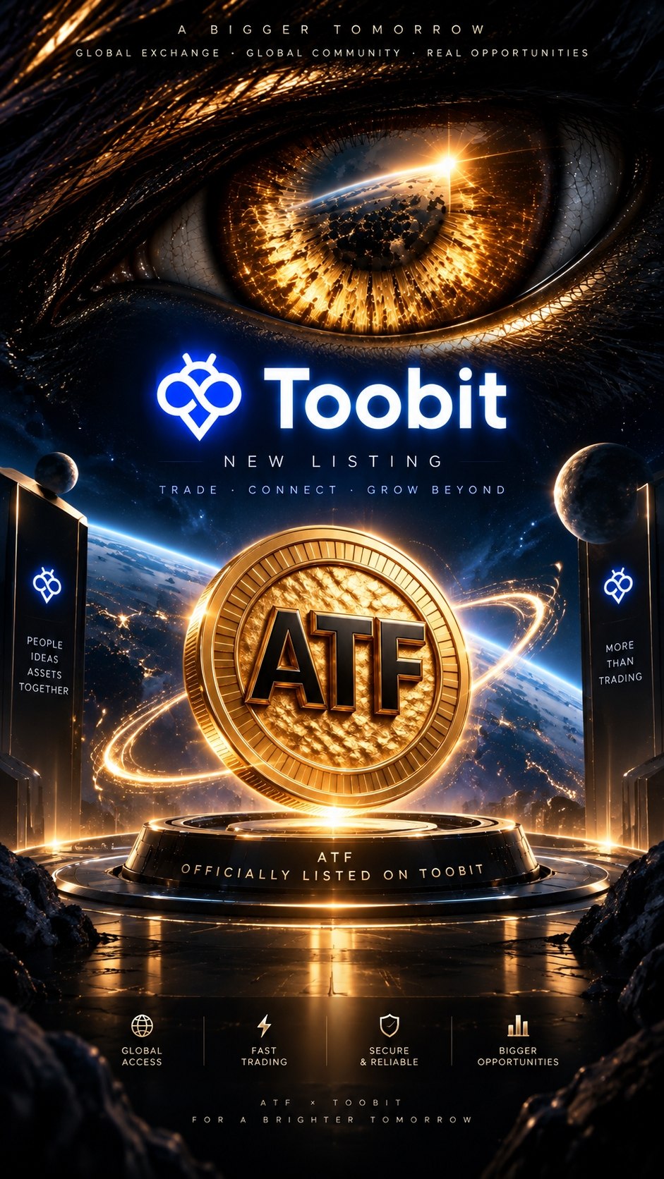 ATF officially listed on Toobit Spot